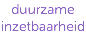duurzame inzetbaarheid